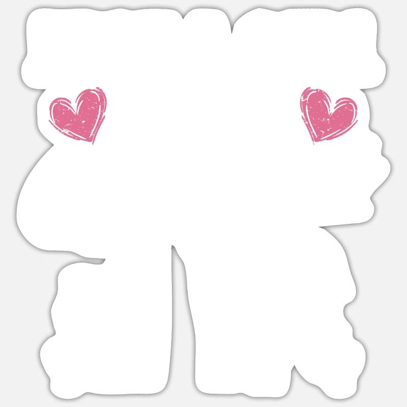 poulet - Sticker taille S (10 x 10 cm) - blanc mat