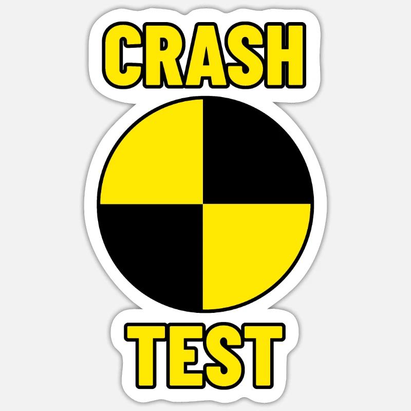 crash test dummy Sticker size S (10 x 10 cm)