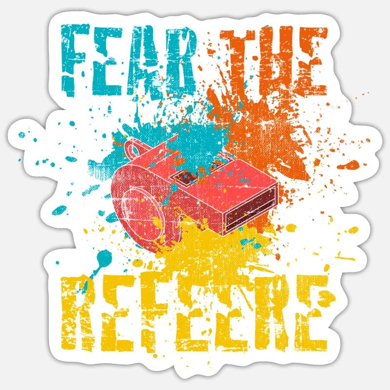 Arbitre arbitre de l’arbitre - Sticker taille S (10 x 10 cm) - blanc mat