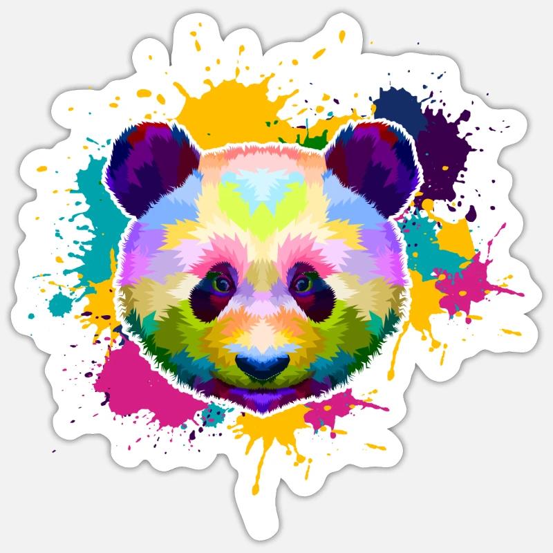 panda - Sticker size S (10 x 10 cm) - white matte