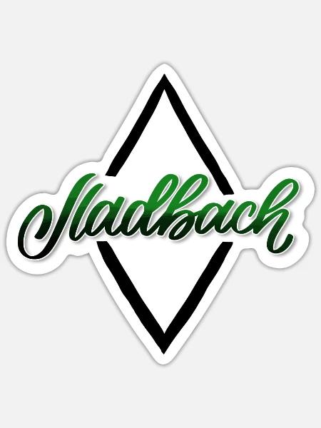 Mönchengladbach, Plattdüütsch Jladbach! - Sticker Größe S (10 x 10 cm) - Mattweiß