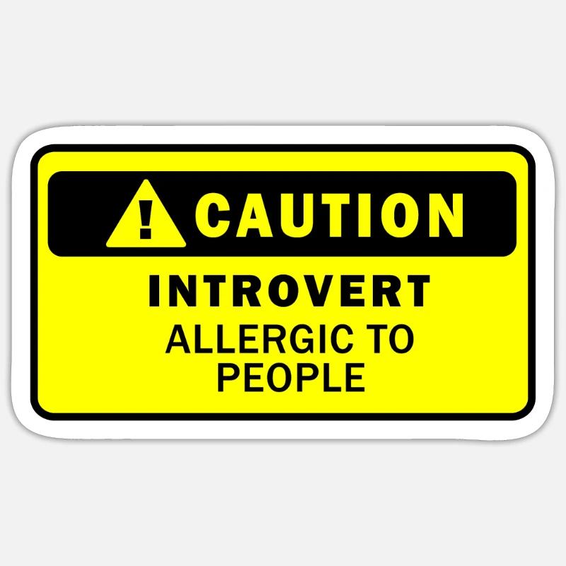 Funny - Sticker size S (10 x 10 cm) - white matte