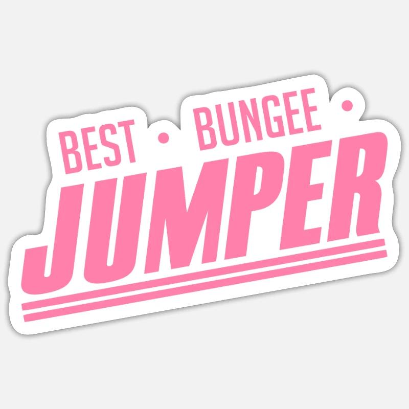 Bungee Jumping Sticker Größe S (10 x 10 cm)