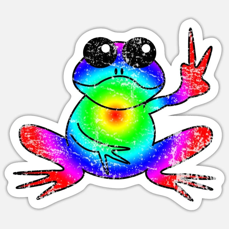 frog - Sticker size S (10 x 10 cm) - white matte