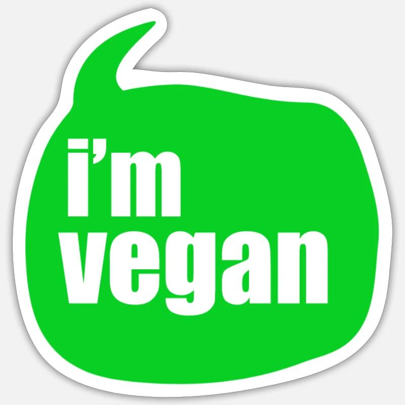 veggie - Sticker size S (10 x 10 cm) - white matte