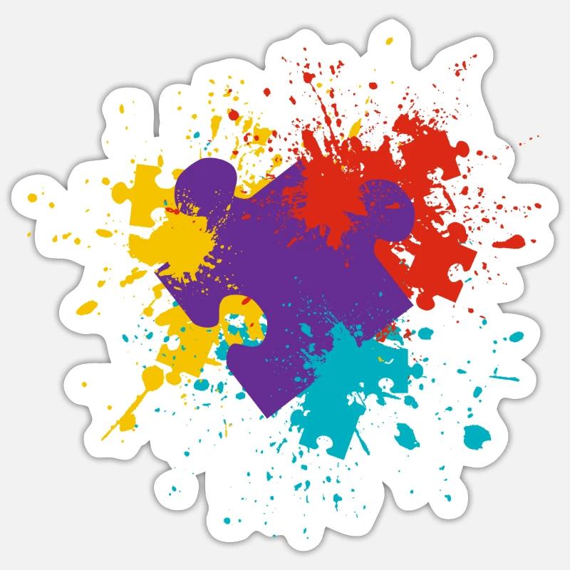 Puzzle Sticker size S (10 x 10 cm)