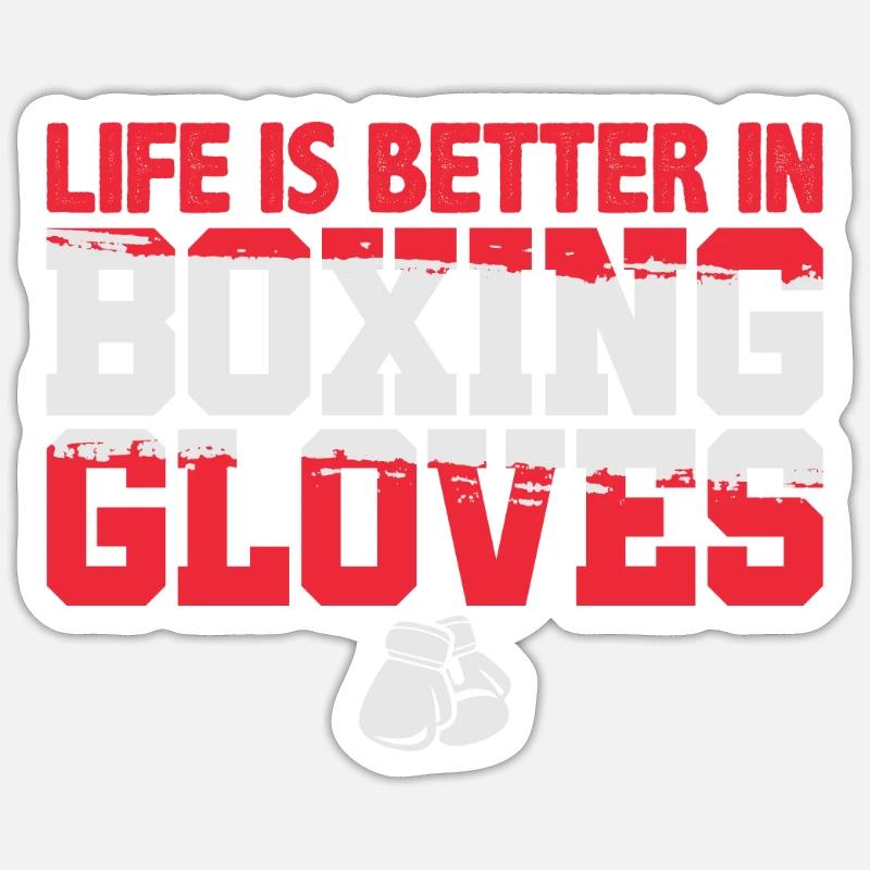 Boxhandschuhe Sticker Größe S (10 x 10 cm)