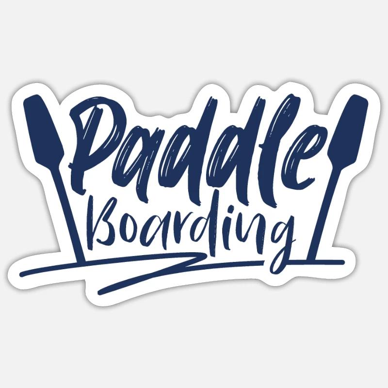 Planche de surf - Sticker taille S (10 x 10 cm) - blanc mat