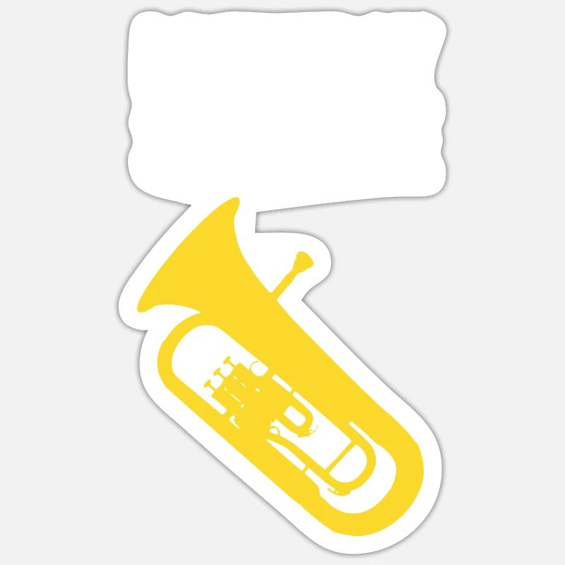 Euphonium - I DESTROY SILENCE Sticker size S (10 x 10 cm)