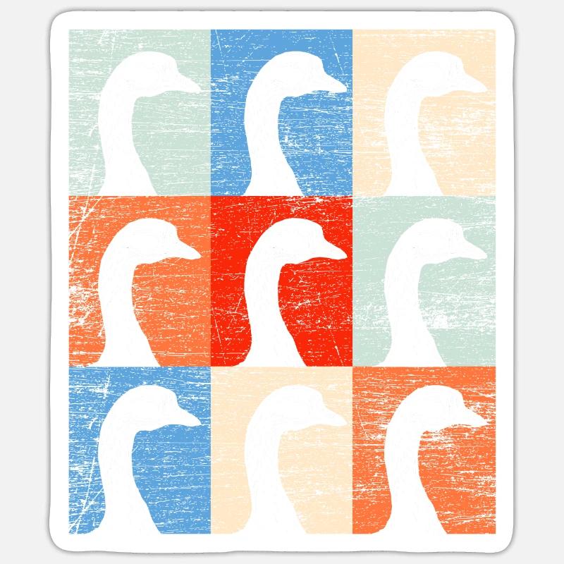 Gans Sticker Größe S (10 x 10 cm)