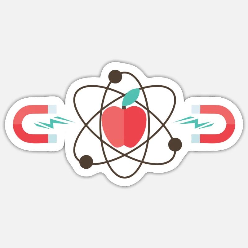 physicist - Sticker size S (10 x 10 cm) - white matte