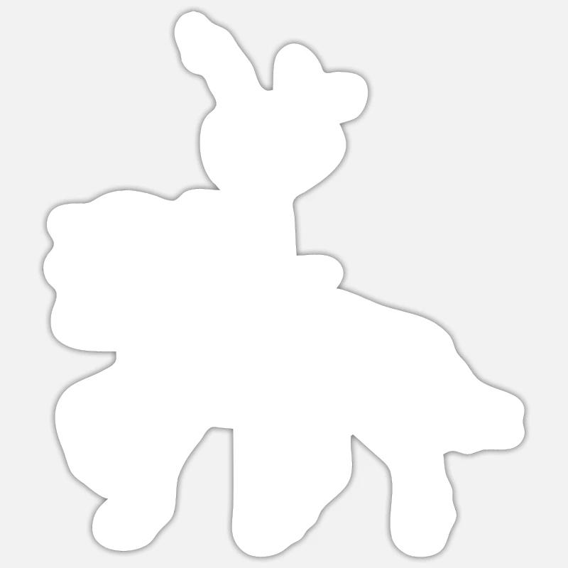 Voltige - Sticker taille S (10 x 10 cm) - blanc mat