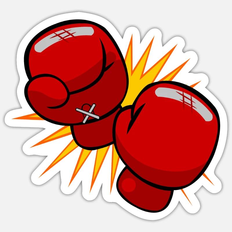 Boxhandschuhe Sticker Größe S (10 x 10 cm)