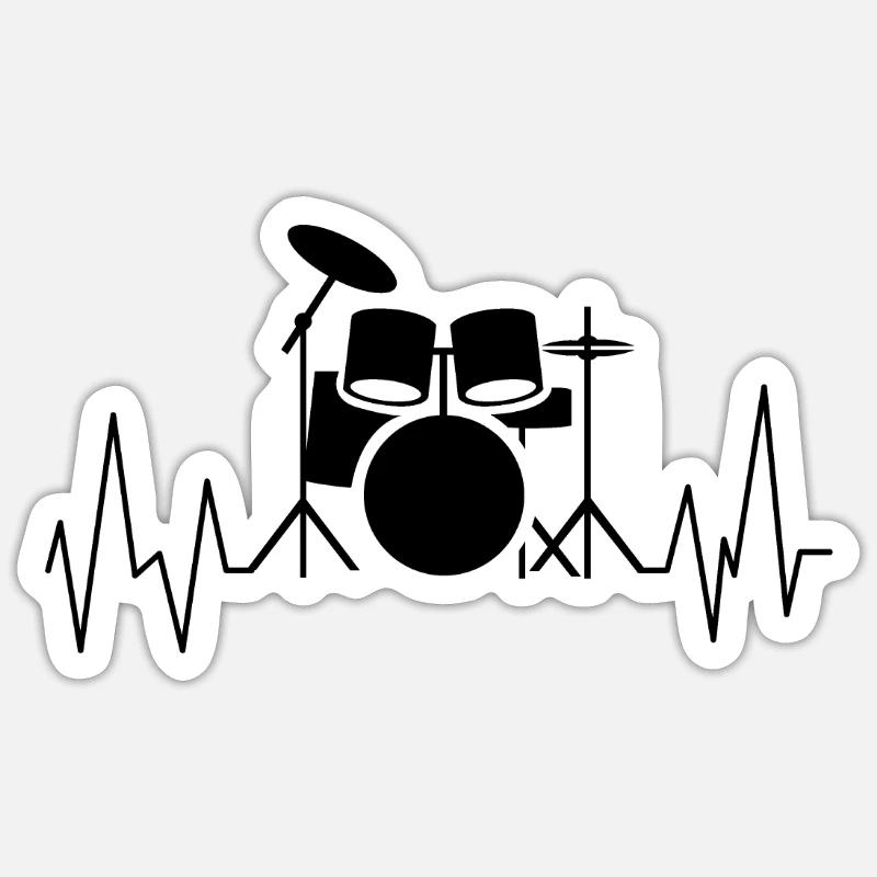 Percussion Sticker size S (10 x 10 cm)