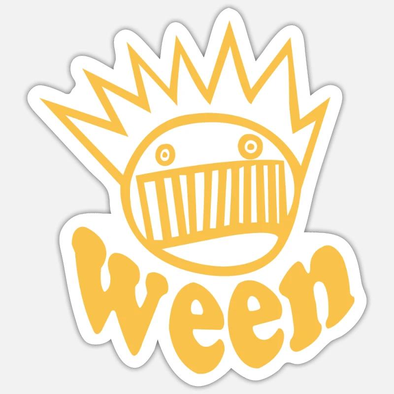 Ween chemise - Sticker taille S (10 x 10 cm) - blanc mat