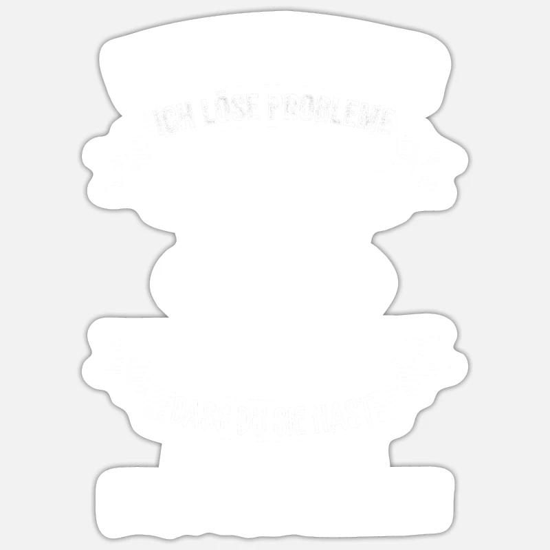Lehrer Physiker - Sticker Größe S (10 x 10 cm) - Mattweiß