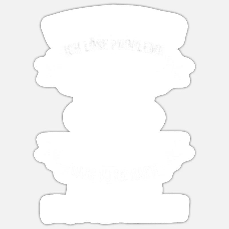 physicist - Sticker size S (10 x 10 cm) - white matte