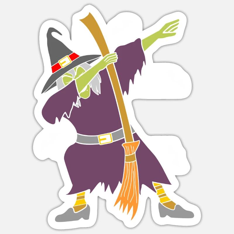 Witch DAB Witch Dabbing Witch's Bbe Sticker size S (10 x 10 cm)