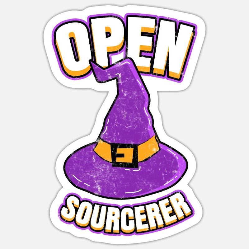 Open Sourcer Programmer Hacker Sticker size S (10 x 10 cm)