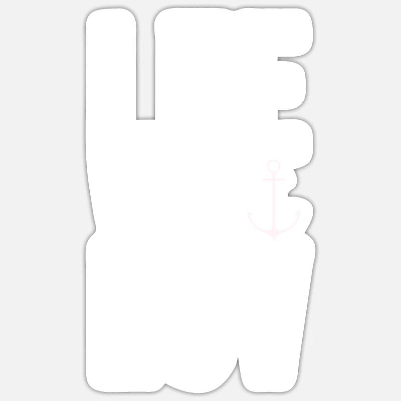 Lee Before Luv voile idée de mer de bateau de voilier Sticker taille S (10 x 10 cm)