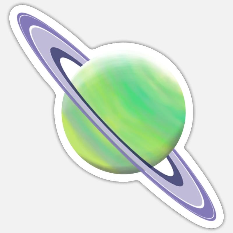 Planète Saturne Espace Sticker taille S (10 x 10 cm)