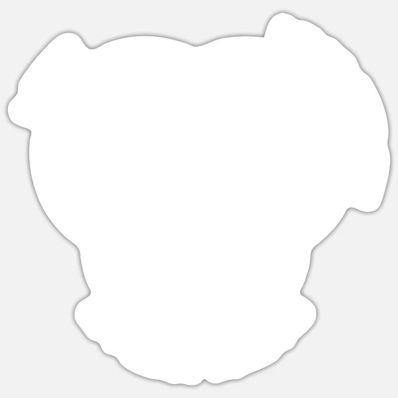 42 - Sticker size S (10 x 10 cm) - white matte