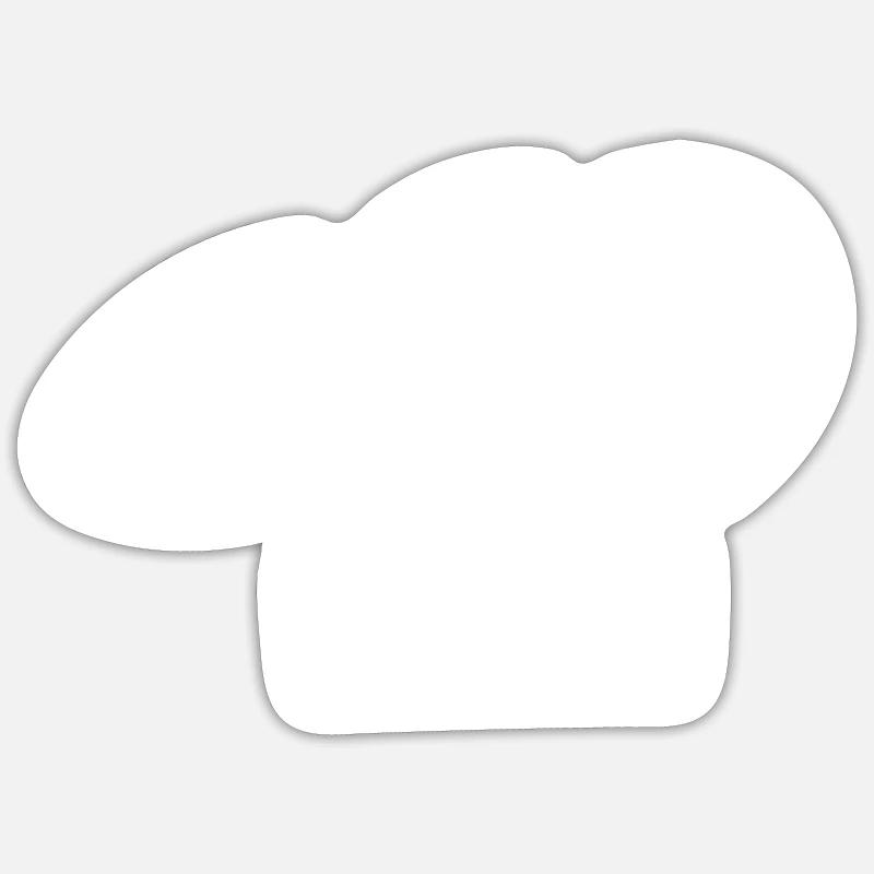 cook - Sticker size S (10 x 10 cm) - white matte