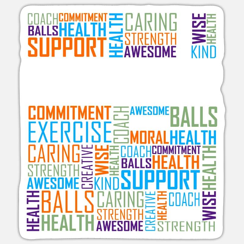 Le prof de l'EPS Sticker taille S (10 x 10 cm)