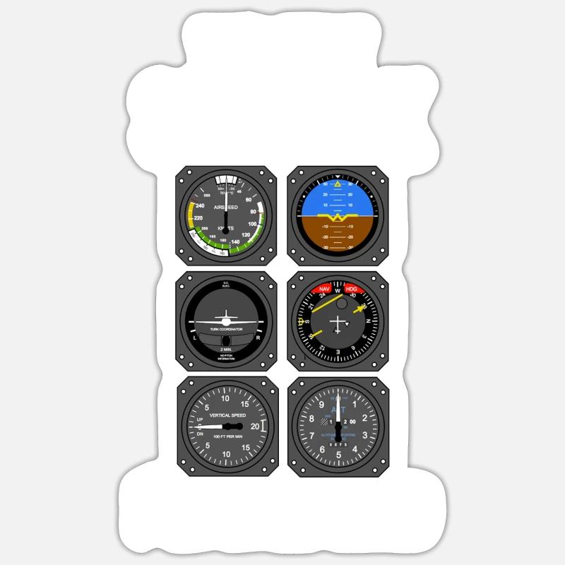 Pilot Hobby - Sticker Größe S (10 x 10 cm) - Mattweiß