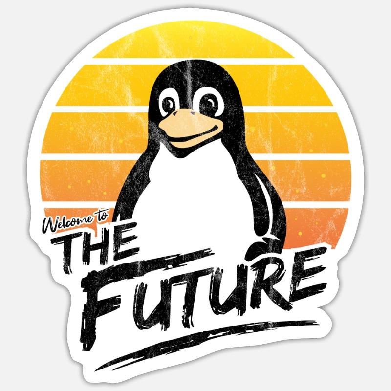 Administrator Linux Witamy w Future Computer Scientist - Sticker størrelse S (10 x 10 cm) - mat hvid