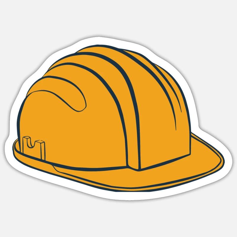 Ouvrier en construction Sticker taille S (10 x 10 cm)