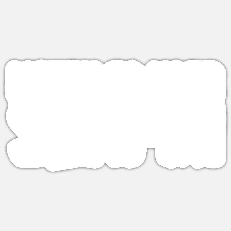 senpai - Sticker taille S (10 x 10 cm) - blanc mat