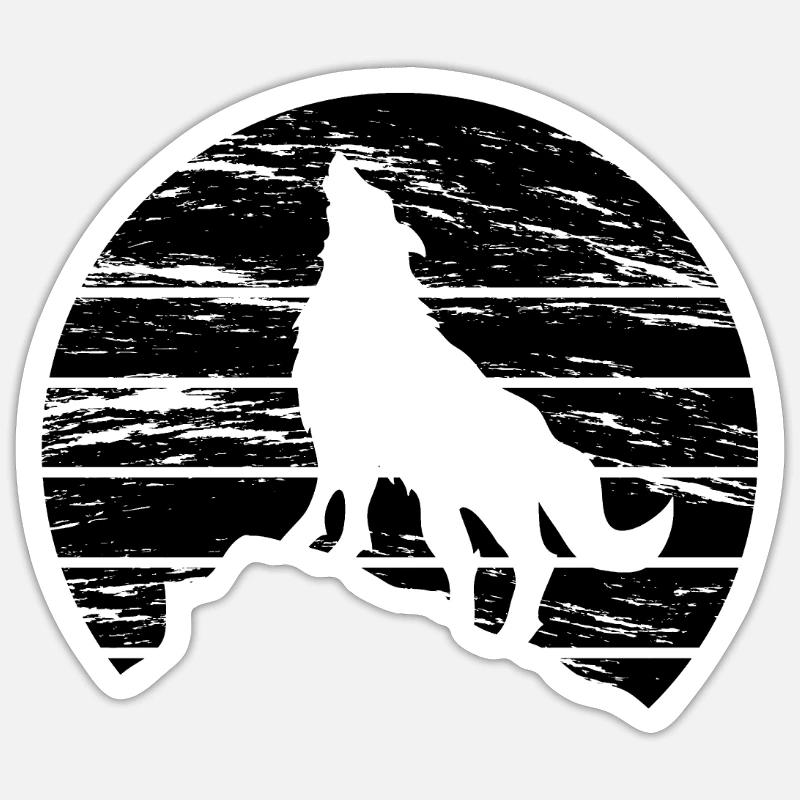 wolf Sticker size S (10 x 10 cm)