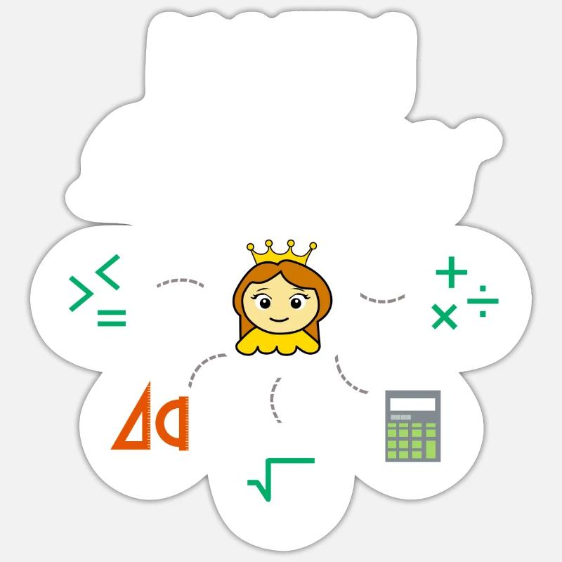 Math Math School Physics Professeur de mathématiques Sticker taille S (10 x 10 cm)