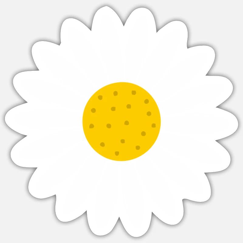 Gänseblümchen Blume Sticker Größe S (10 x 10 cm)