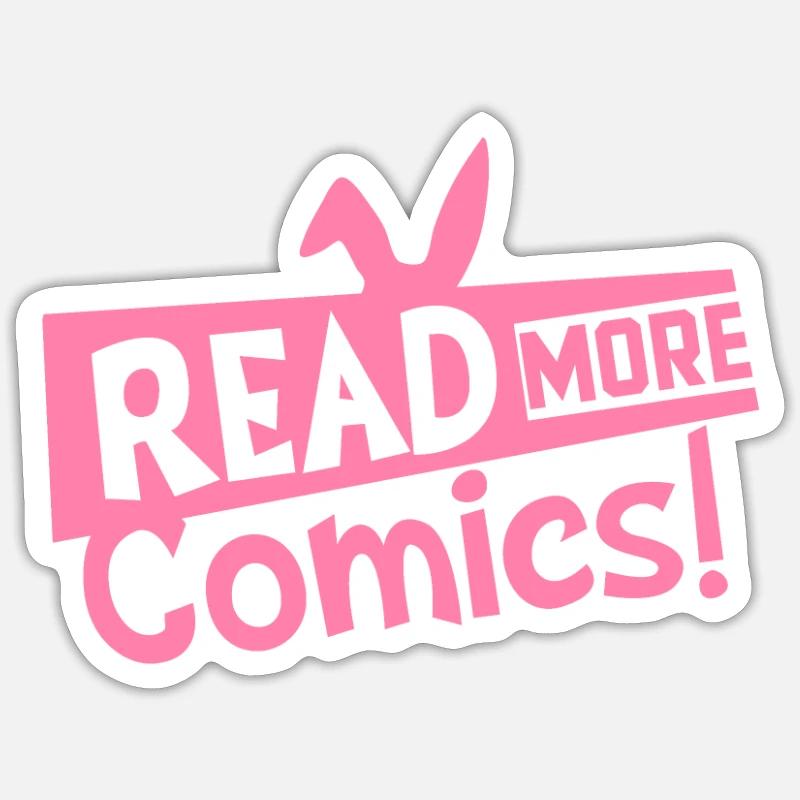 bandes dessinées - Sticker taille S (10 x 10 cm) - blanc mat