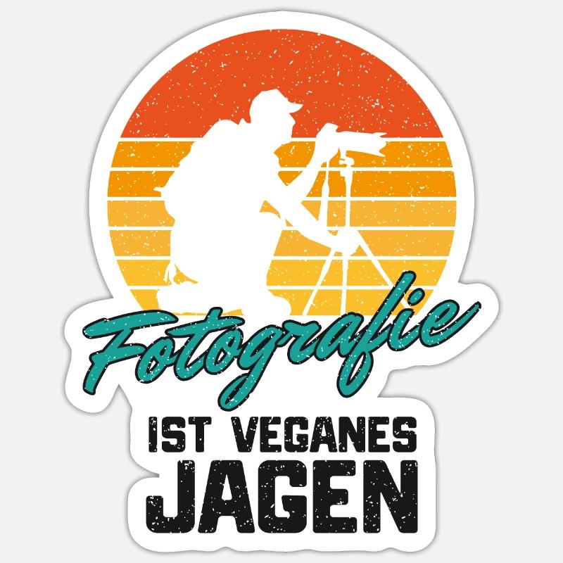 FOTOGRAF - Sticker Größe S (10 x 10 cm) - Mattweiß