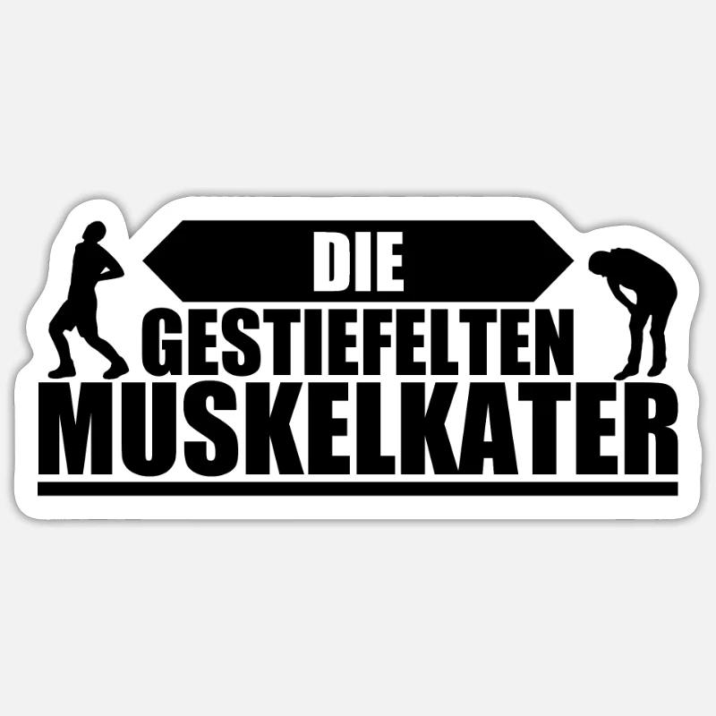 Equipe de compétit| les spasmes musculaires bottés Sticker taille S (10 x 10 cm)