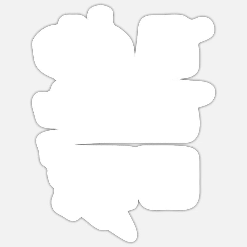 Permis de conduire composé de conducteurs novices - Sticker taille S (10 x 10 cm) - blanc mat
