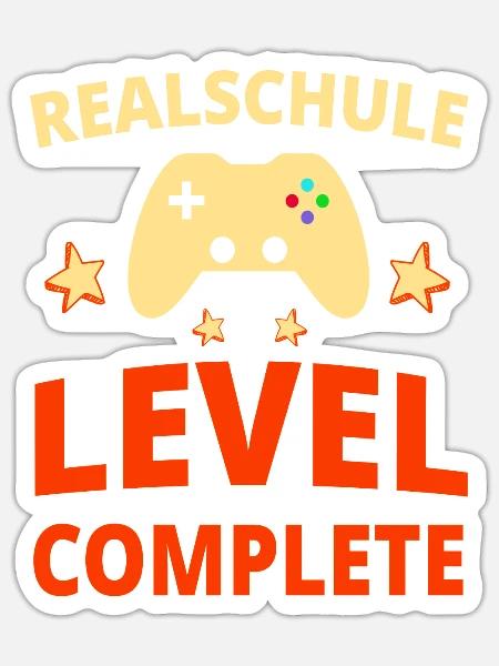 Realschule Abschluss Realschulabschluss Geschenk - Sticker Größe S (10 x 10 cm) - Mattweiß