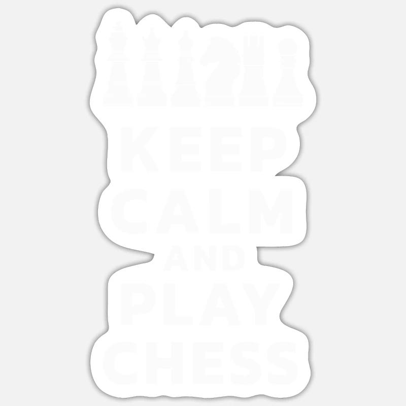 Chess checkmate gift Sticker size S (10 x 10 cm)