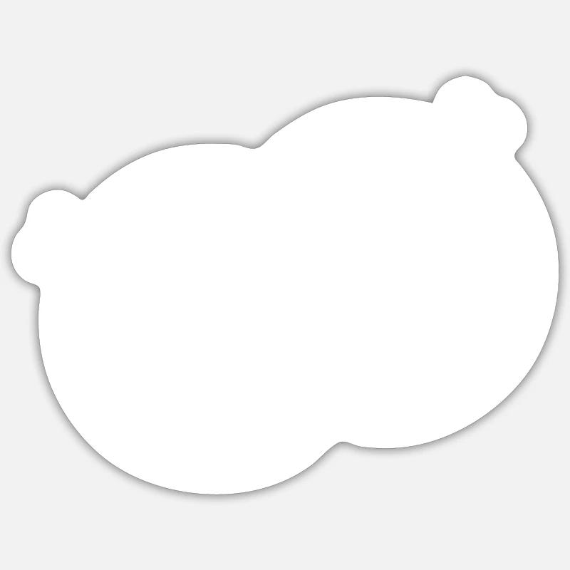 Mariage - Sticker taille S (10 x 10 cm) - blanc mat