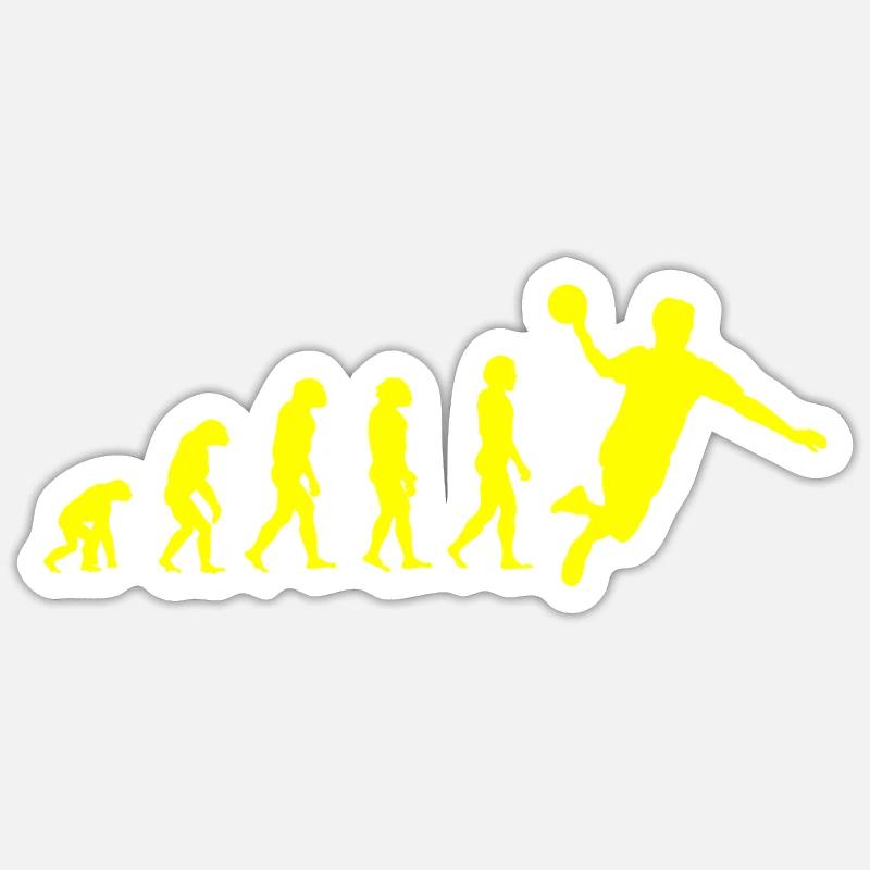HANDBALL Evolution - Sticker Größe S (10 x 10 cm) - Mattweiß