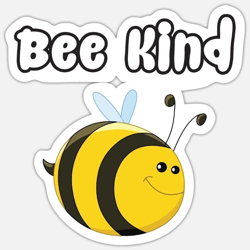 Bee Enfant - Sticker taille S (10 x 10 cm) - blanc mat