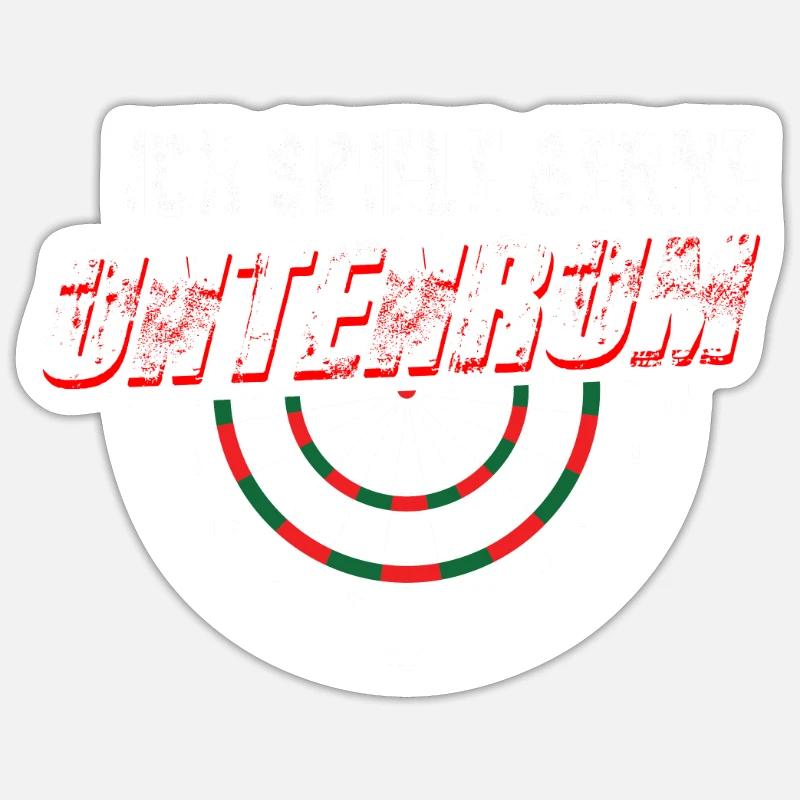 Fléchettes Drôle de sort Sticker taille S (10 x 10 cm)