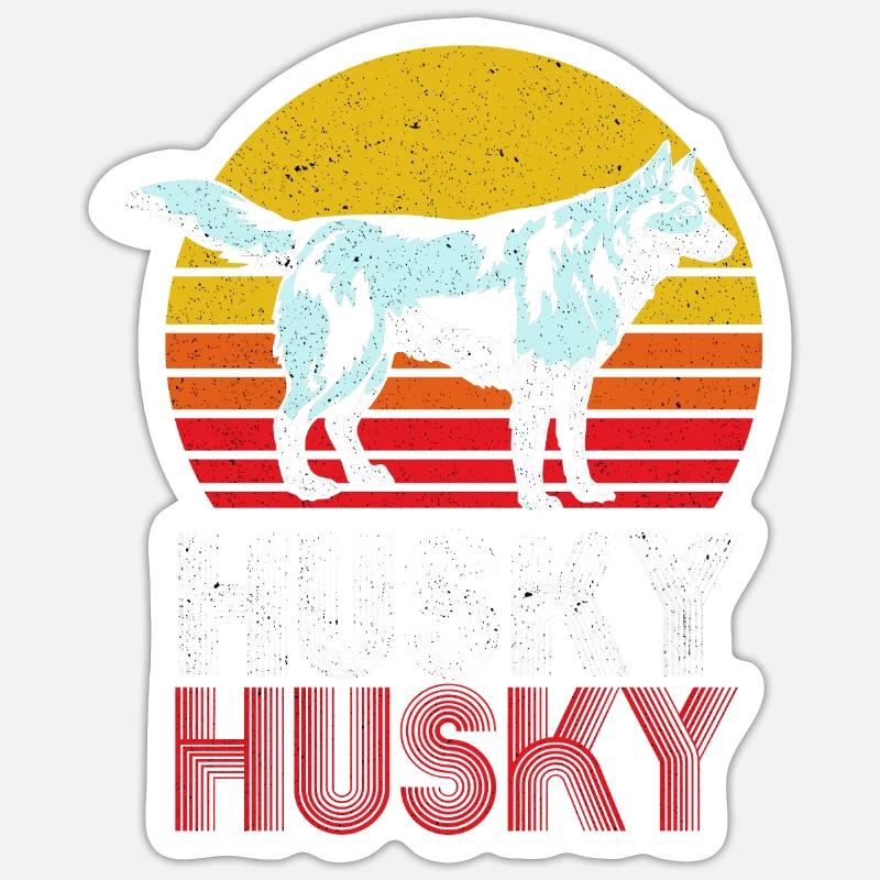 Husky Sticker Größe S (10 x 10 cm)