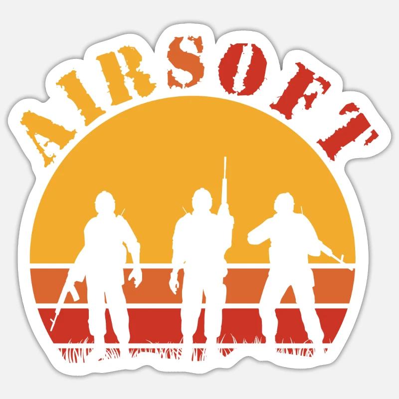 Airsoft - Sticker taille S (10 x 10 cm) - blanc mat