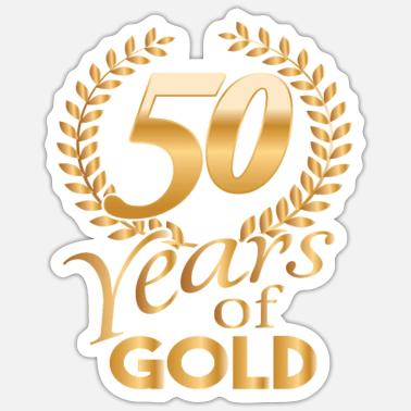 Anni d'oro 50 anni d'oro camicia Adesivo