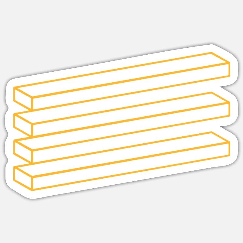 Optical illusion geometry boards Sticker size S (10 x 10 cm)