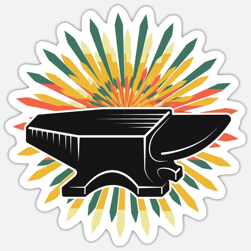 Anvil smith smith - Sticker size S (10 x 10 cm) - white matte